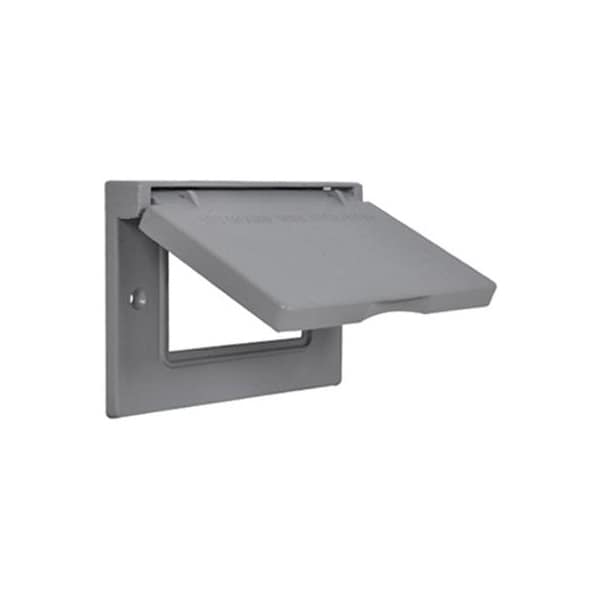 Hubbell ME GRY Horiz Flip Cover 1C-GHX - main